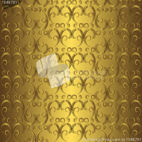Image of Golden seamless pattern