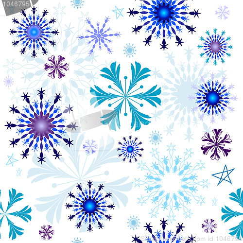 Image of Seamless white christmas pattern