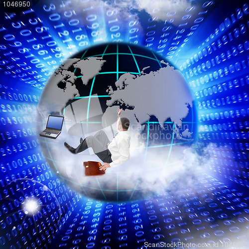 Image of Immense open spaces of the Internet
