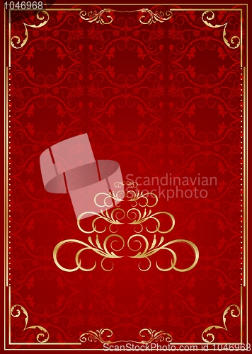 Image of Christmas ornate frame