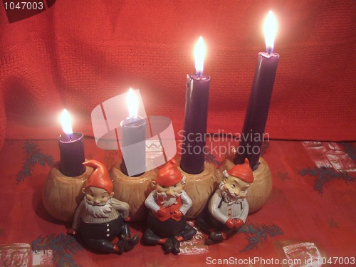 Image of Christmas candles