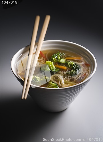 Image of Asian noodle soup