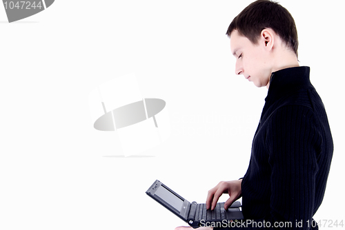 Image of man with laptop