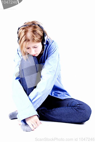 Image of depressed girl  