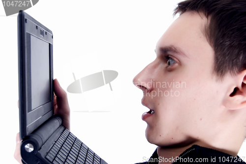Image of man with a laptop