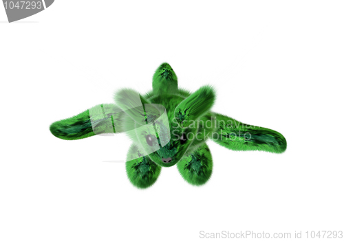 Image of Green Fluffy 3d the Hare