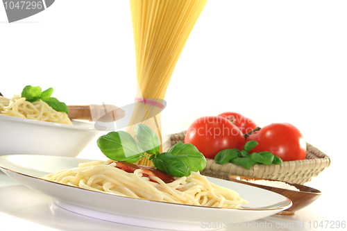 Image of Spaghetti with tomato sauce