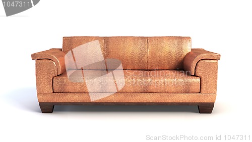 Image of sofa 3D rendering 