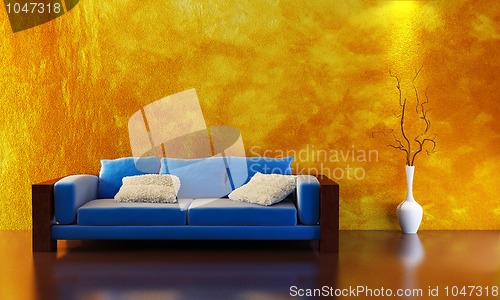 Image of sofa 3D rendering