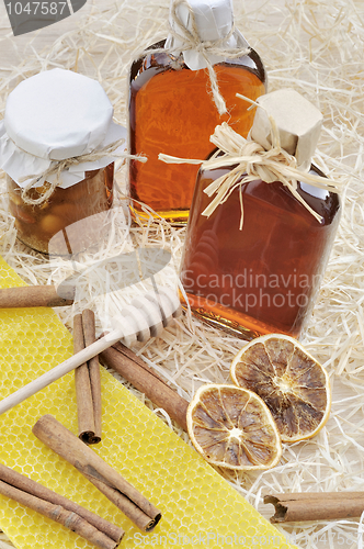 Image of Homemade liqueur with spices – still life