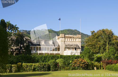 Image of presidential palace Trinidad & Tobago