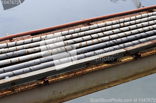 Image of  Pipeline over a river