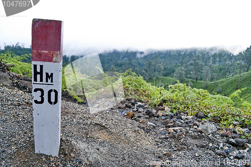 Image of Mountain hiking sign