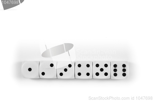 Image of Black and white dice