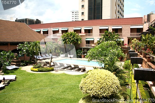 Image of Tropical poolside