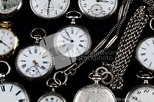 Image of Cracked silver pocket watch