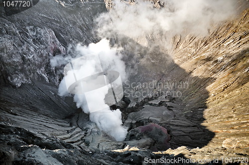 Image of Smoking creater volcano