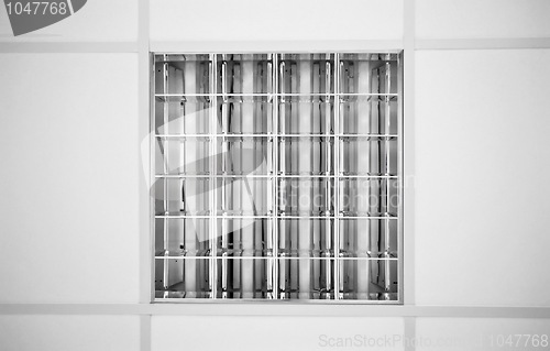 Image of White modern office lamp