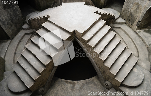 Image of Ancient royal stairs in Taman Sari