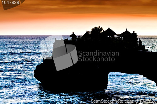 Image of Sunset in Tanah Lot Temple