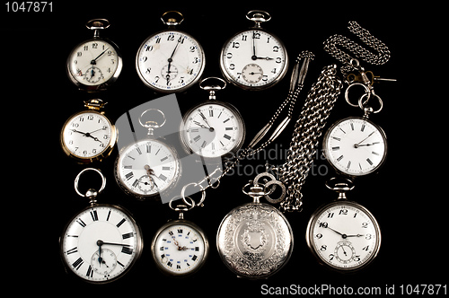 Image of Cracked silver pocket watch