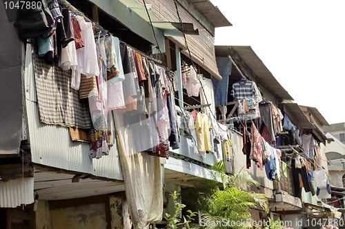 Image of Hanging Cloths in Jakarta