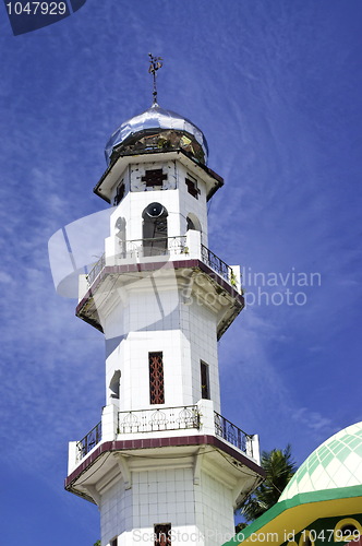 Image of Modern mosque minaret