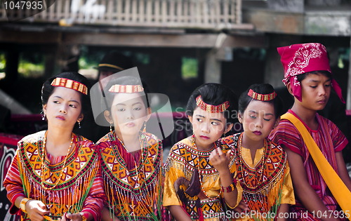 Image of Children with tradition toraja clothes