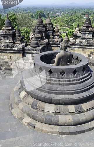 Image of  Borobudur  Buddha 