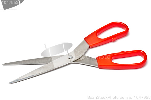 Image of Red handled scissors 