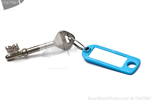 Image of Blank tag and old key 