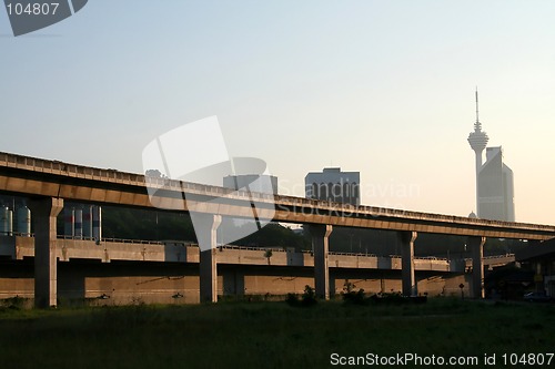 Image of Elevated train tracks