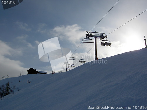 Image of Ski lift, Hundfjället