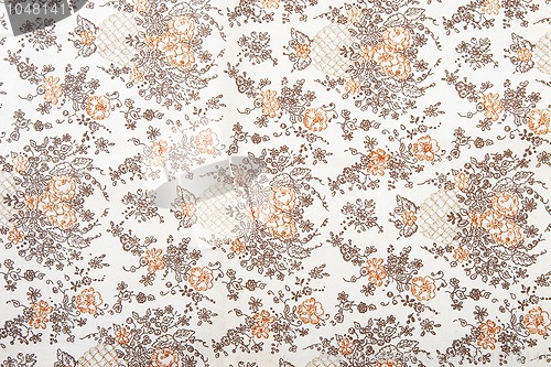 Image of flower fabric texture