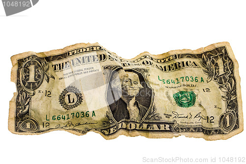 Image of crumpled dollar