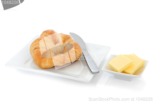 Image of Croissant and Butter