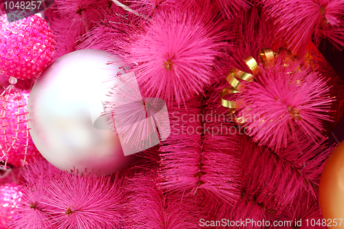 Image of pink christmas background