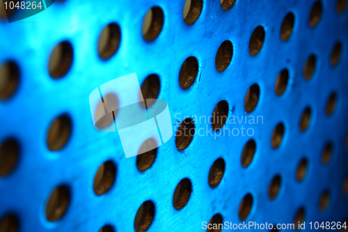 Image of metal background with circles