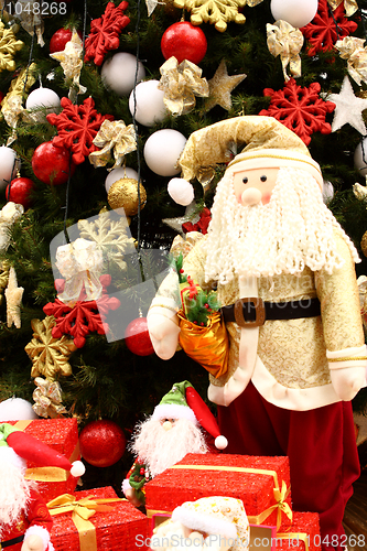 Image of Santa Claus with gifts