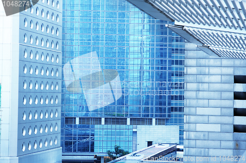 Image of Abstract background of business office buildings exterior. 