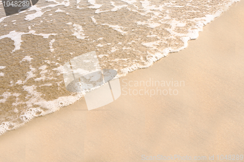 Image of Sand beach water background 