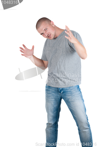 Image of Man isolated on white