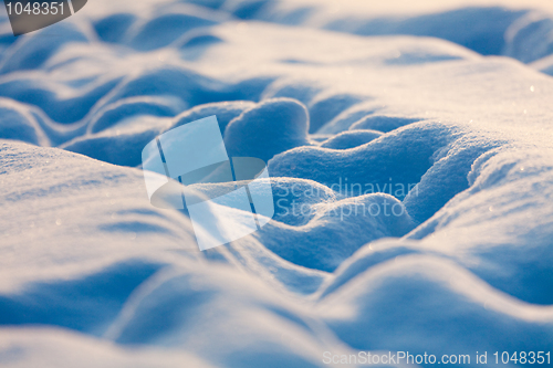 Image of Pathway among the snow drifts