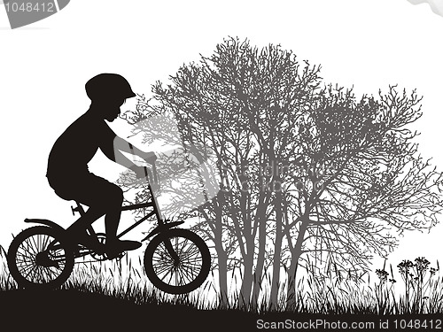 Image of Boy on a bicycle 