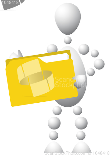 Image of Man with yellow folder