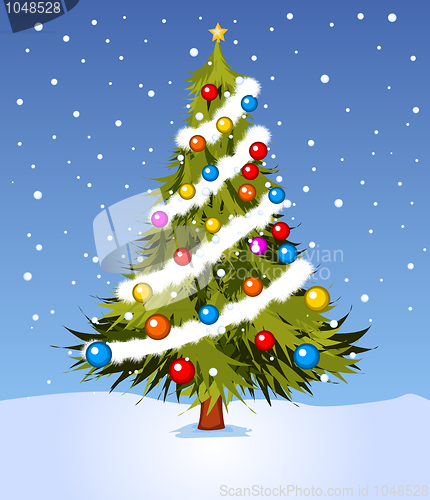 Image of Decorated Christmas tree