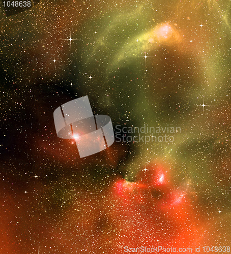 Image of starry background of deep outer space