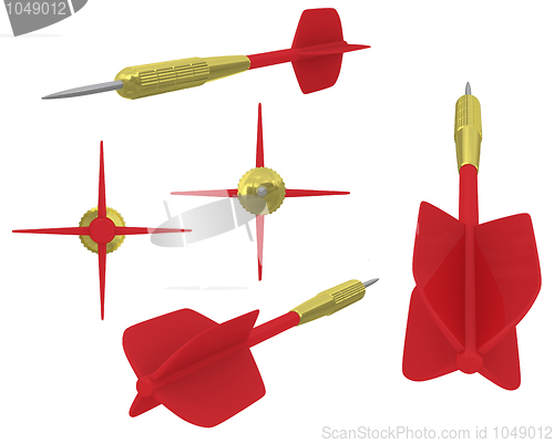 Image of 3D dart views 