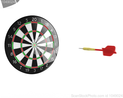 Image of 3D darts flying