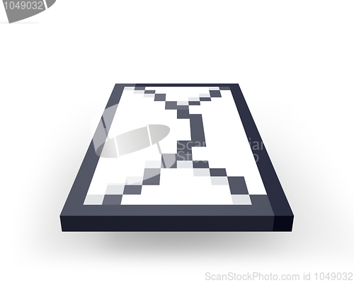 Image of Sending pixelated letter